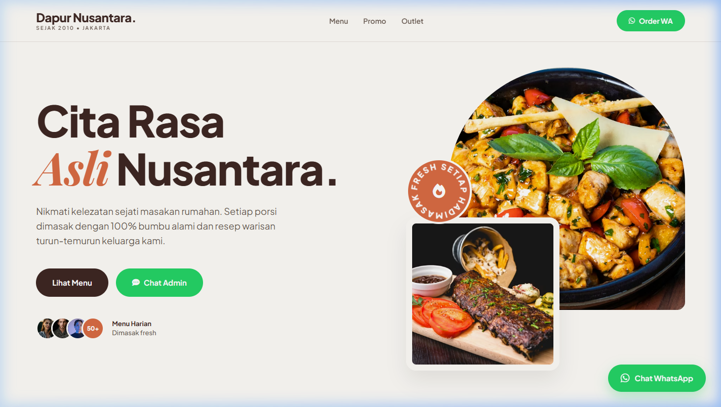 Dapur Nusantara Desktop